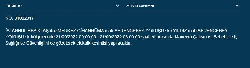 İstanbullular dikkat! Yarından itibaren 17 ilçede elektrik kesintisi olacak! İşte o ilçeler... 17