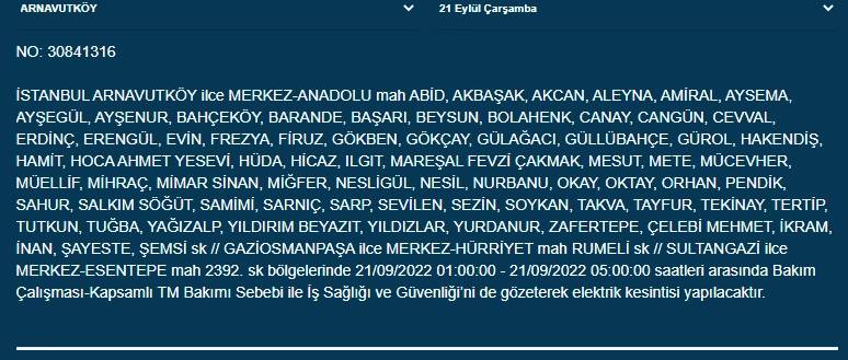 İstanbullular dikkat! Yarından itibaren 17 ilçede elektrik kesintisi olacak! İşte o ilçeler... 5