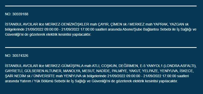 İstanbullular dikkat! Yarından itibaren 17 ilçede elektrik kesintisi olacak! İşte o ilçeler... 7