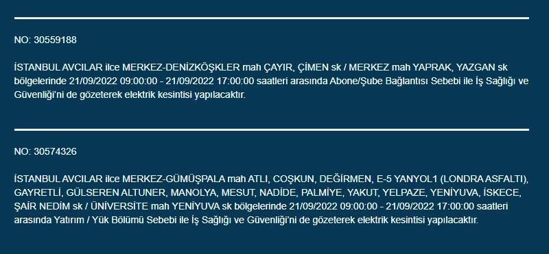 İstanbullular dikkat! Yarından itibaren 17 ilçede elektrik kesintisi olacak! İşte o ilçeler... 8