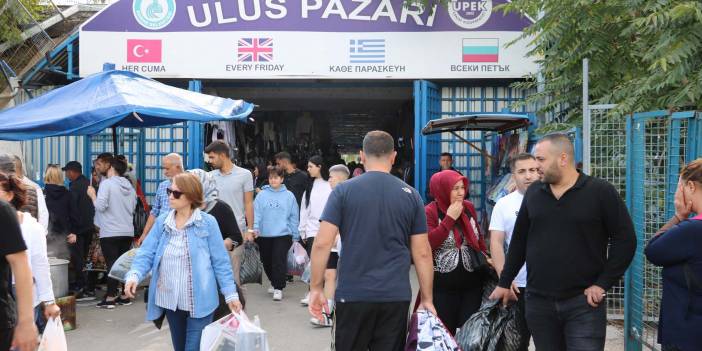 Bulgarlar, Edirne'yi ucuzluk pazarına çevirdi! Bu kez kışlık alışverişlerini yaptılar: "Ne gördüysek, ne ihtiyacımız varsa aldık"