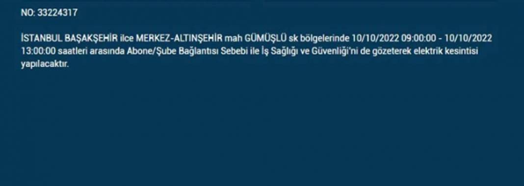 İstanbullular dikkat! O ilçelerde planlı elektrik kesintisi olacak! 31