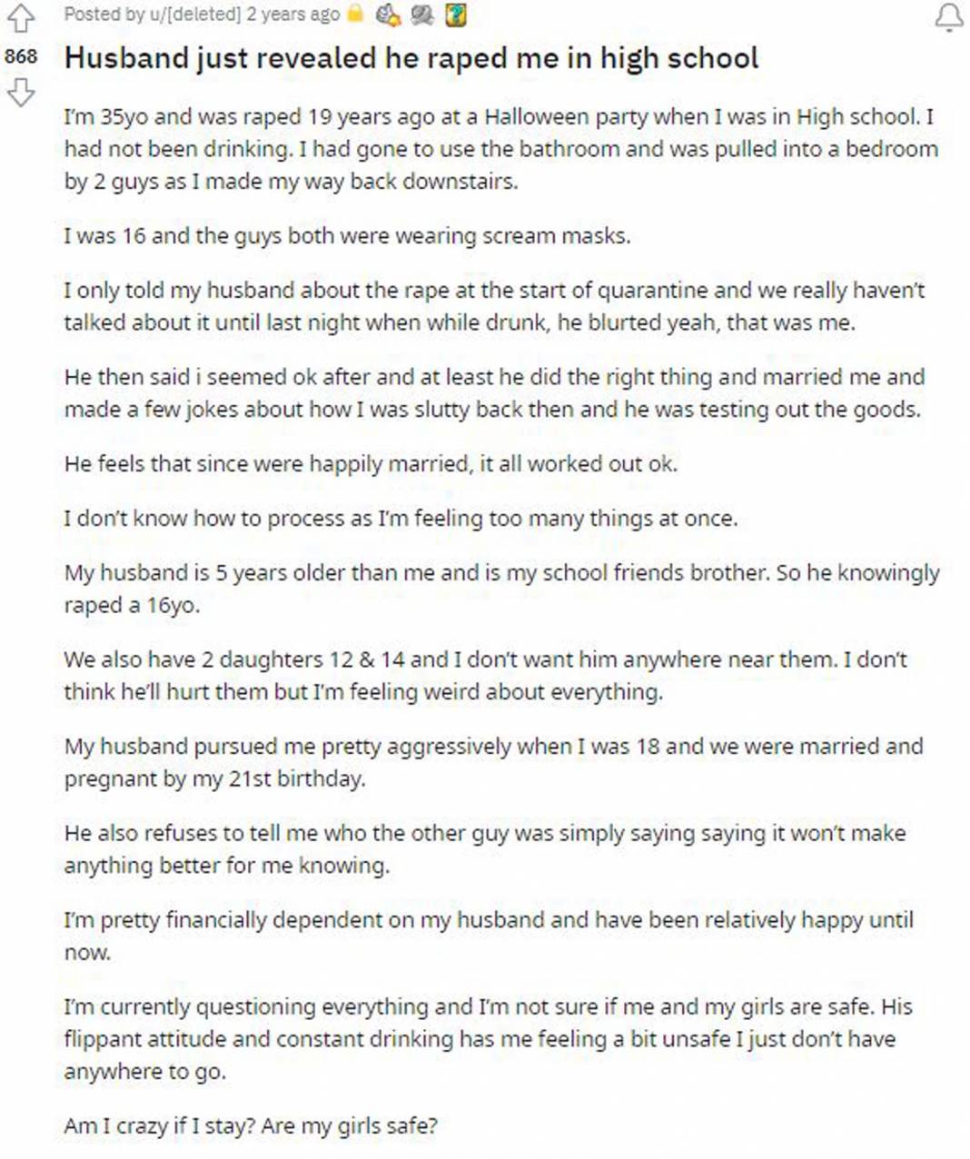 15 yıllık eşinin, geçmişte yaşadığı korkunç olayın başrolü olduğunu öğrendi! Lisedeyken gittiği partide maskeli 2 erkek tarafından... 9