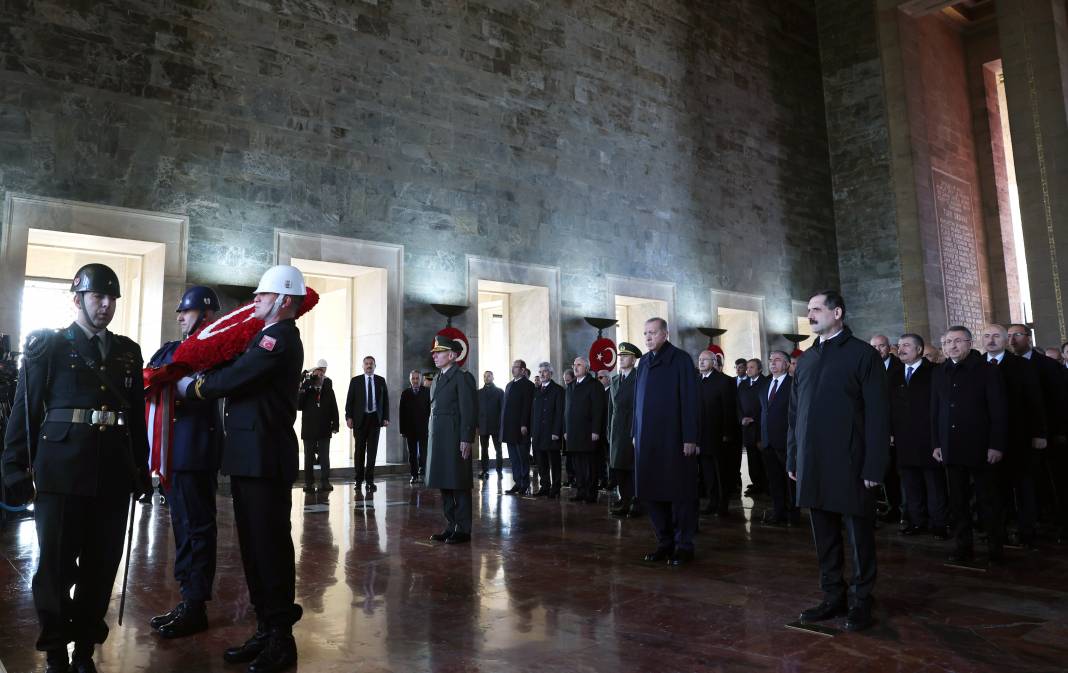 Devlet erkanı Anıtkabir'e geldi! Mustafa Kemal Atatürk için tören düzenlendi! 1