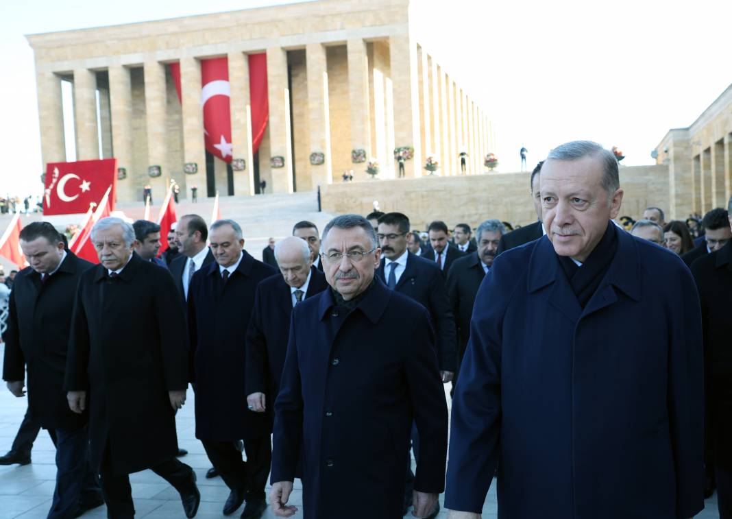 Devlet erkanı Anıtkabir'e geldi! Mustafa Kemal Atatürk için tören düzenlendi! 10