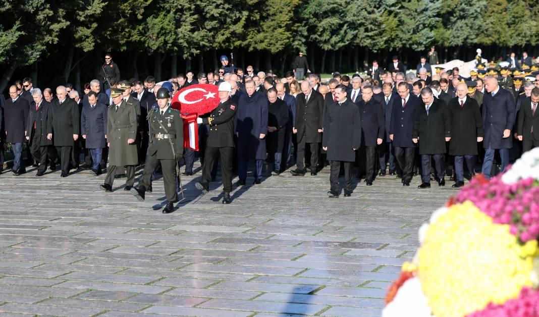 Devlet erkanı Anıtkabir'e geldi! Mustafa Kemal Atatürk için tören düzenlendi! 12