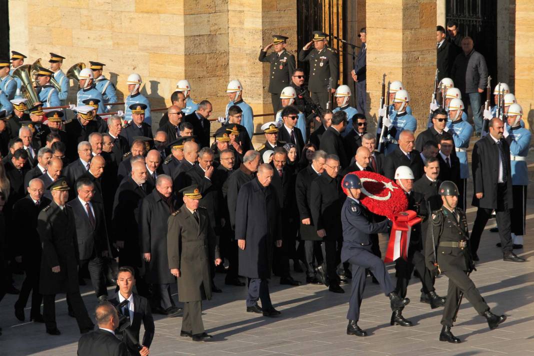 Devlet erkanı Anıtkabir'e geldi! Mustafa Kemal Atatürk için tören düzenlendi! 22