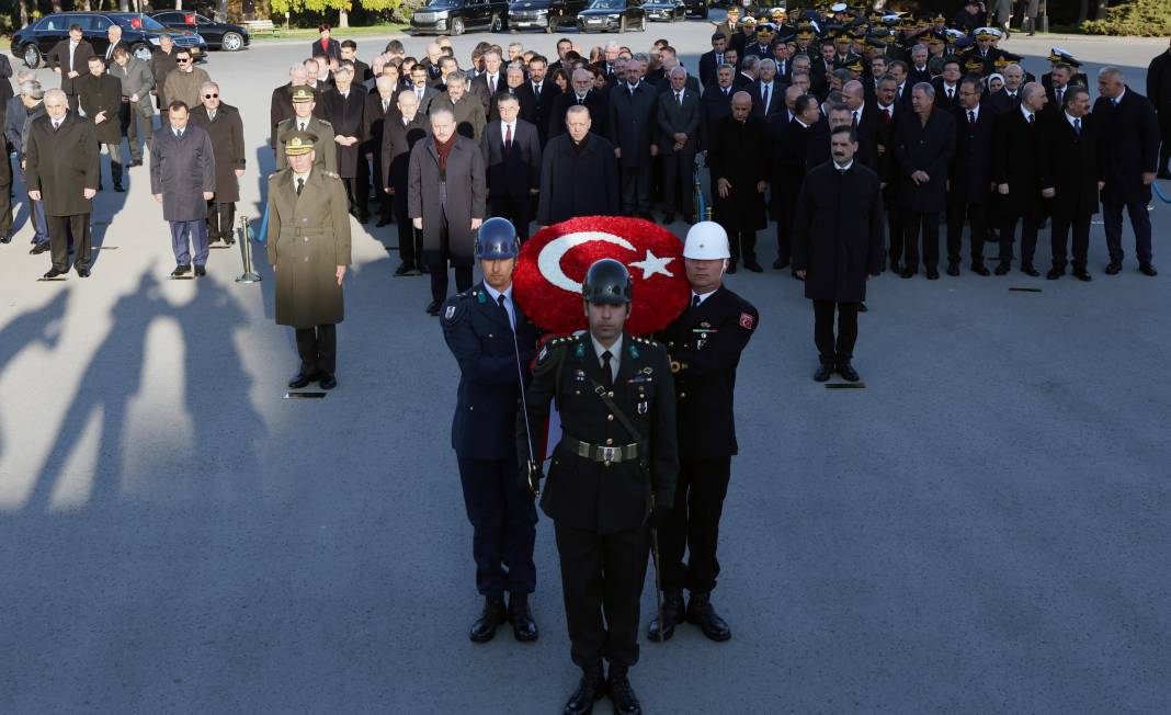 Devlet erkanı Anıtkabir'e geldi! Mustafa Kemal Atatürk için tören düzenlendi! 4