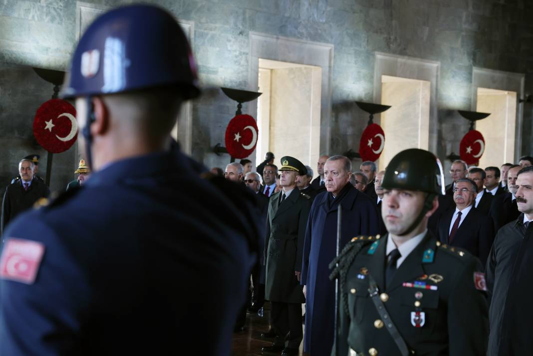 Devlet erkanı Anıtkabir'e geldi! Mustafa Kemal Atatürk için tören düzenlendi! 6