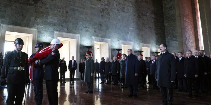 Devlet erkanı Anıtkabir'e geldi! Mustafa Kemal Atatürk için tören düzenlendi!