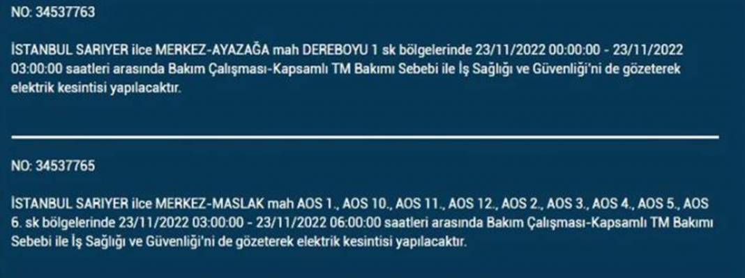 İstanbullulara BEDAŞ A.Ş.'den uyarı! Yarın o ilçe ve mahallelerde elektrikler kesilecek, şimdiden önlem alın! 14