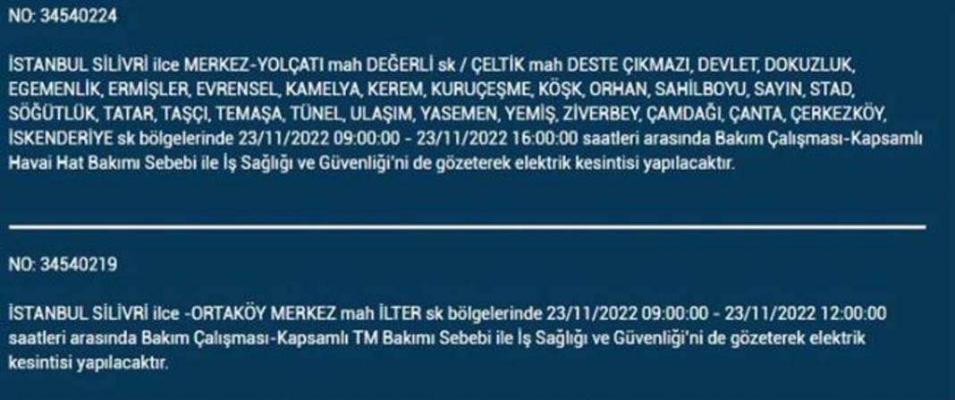 İstanbullulara BEDAŞ A.Ş.'den uyarı! Yarın o ilçe ve mahallelerde elektrikler kesilecek, şimdiden önlem alın! 25