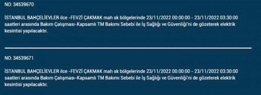 İstanbullulara BEDAŞ A.Ş.'den uyarı! Yarın o ilçe ve mahallelerde elektrikler kesilecek, şimdiden önlem alın! 26