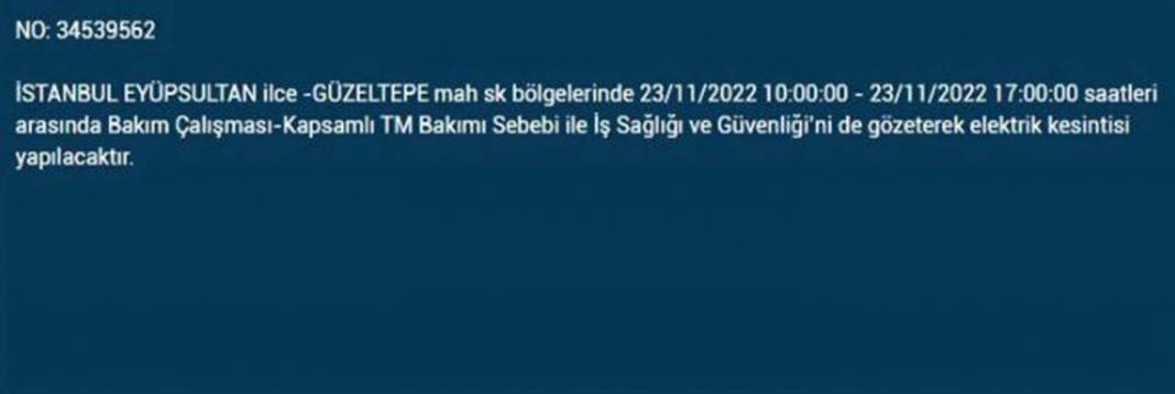 İstanbullulara BEDAŞ A.Ş.'den uyarı! Yarın o ilçe ve mahallelerde elektrikler kesilecek, şimdiden önlem alın! 33