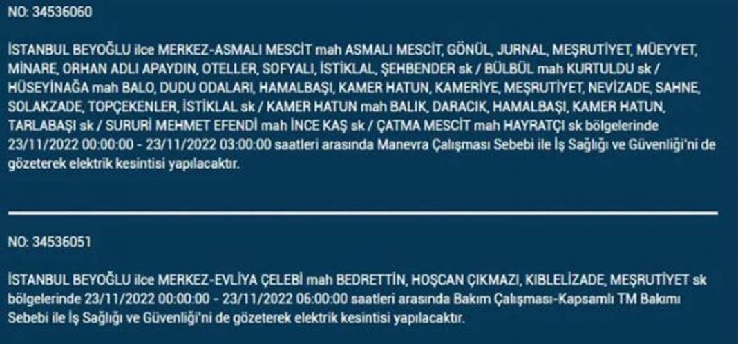 İstanbullulara BEDAŞ A.Ş.'den uyarı! Yarın o ilçe ve mahallelerde elektrikler kesilecek, şimdiden önlem alın! 39