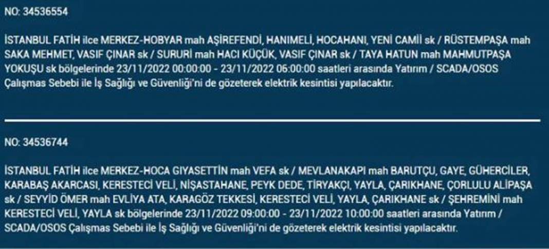 İstanbullulara BEDAŞ A.Ş.'den uyarı! Yarın o ilçe ve mahallelerde elektrikler kesilecek, şimdiden önlem alın! 4