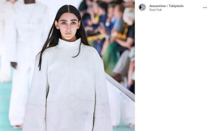 Dünyanın konuştuğu model! Armine Harutyunyan Gucci'nin yeni tanıtım yüzü oldu... 9