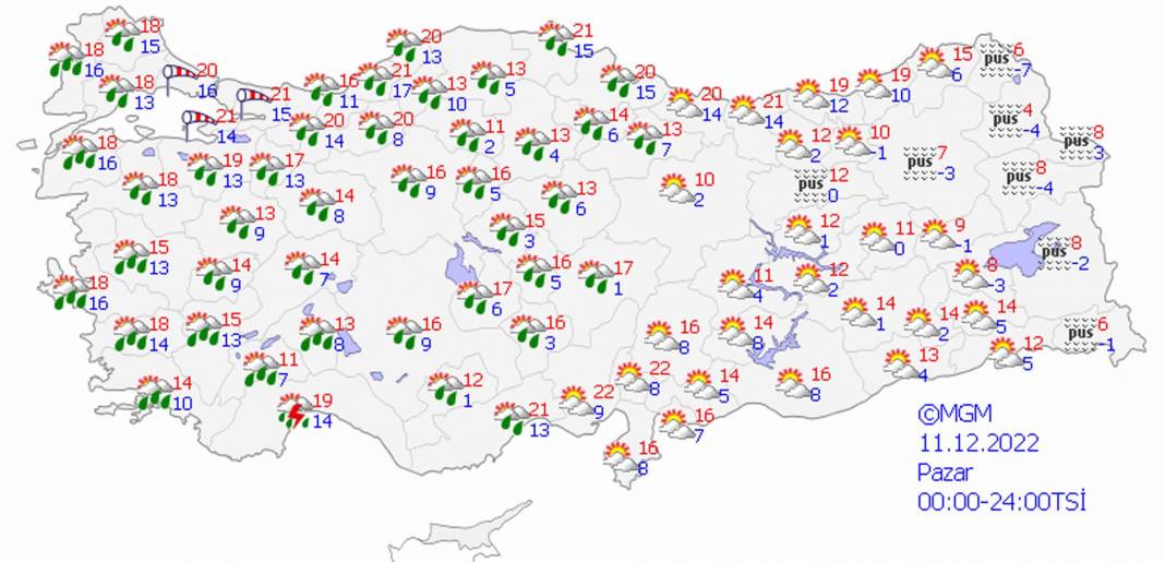 Şemsiyenizi yanınızdan ayırmayın! Meteoroloji'den sağanak, gök gürültülü sağanak ve kar yağışı uyarısı! 2