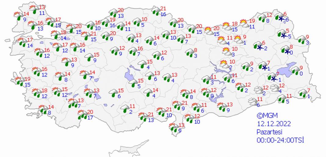 Şemsiyenizi yanınızdan ayırmayın! Meteoroloji'den sağanak, gök gürültülü sağanak ve kar yağışı uyarısı! 3