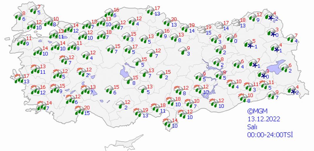 Şemsiyenizi yanınızdan ayırmayın! Meteoroloji'den sağanak, gök gürültülü sağanak ve kar yağışı uyarısı! 4