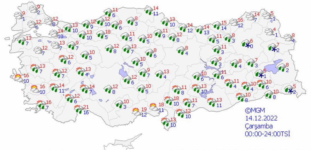 Şemsiyenizi yanınızdan ayırmayın! Meteoroloji'den sağanak, gök gürültülü sağanak ve kar yağışı uyarısı! 5