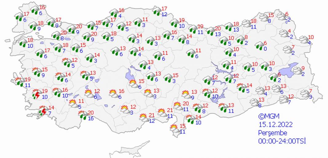 Şemsiyenizi yanınızdan ayırmayın! Meteoroloji'den sağanak, gök gürültülü sağanak ve kar yağışı uyarısı! 6