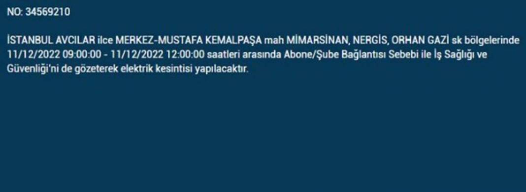 Avrupa yakasında oturanlar 11 Aralık'a dikkat! BEDAŞ'tan yarın için elektrik kesintisi uyarısı var! 12