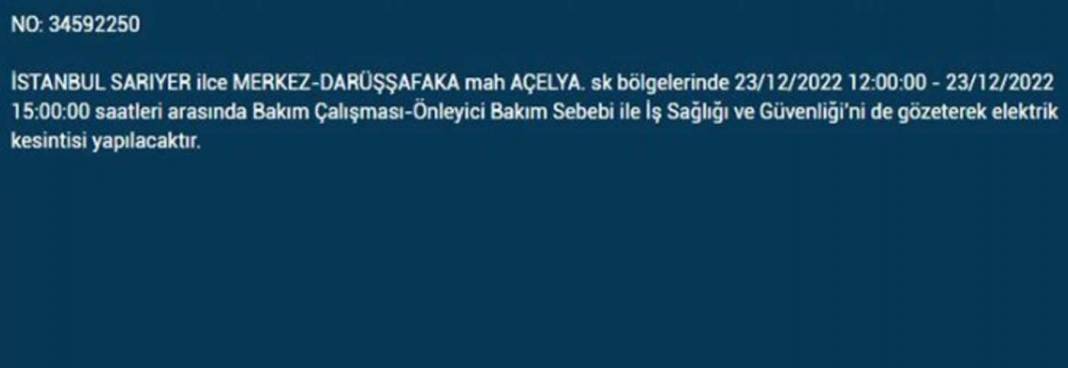 İstanbullular dikkat, elektrikleriniz kesilecek! İşte BEDAŞ'ın yarınki elektrik kesintisi için uyardığı ilçe ve mahalleler... 10