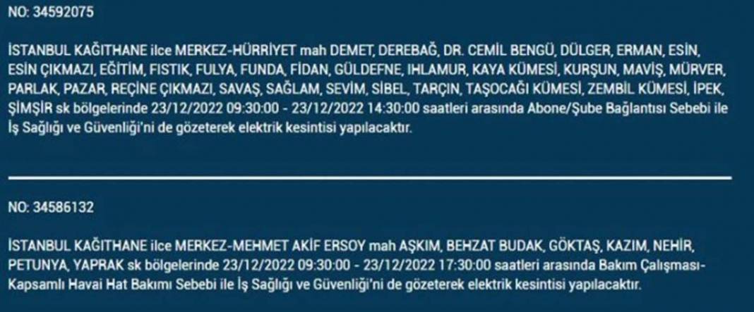 İstanbullular dikkat, elektrikleriniz kesilecek! İşte BEDAŞ'ın yarınki elektrik kesintisi için uyardığı ilçe ve mahalleler... 16