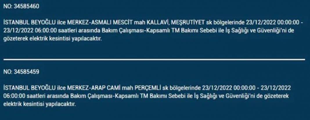 İstanbullular dikkat, elektrikleriniz kesilecek! İşte BEDAŞ'ın yarınki elektrik kesintisi için uyardığı ilçe ve mahalleler... 18