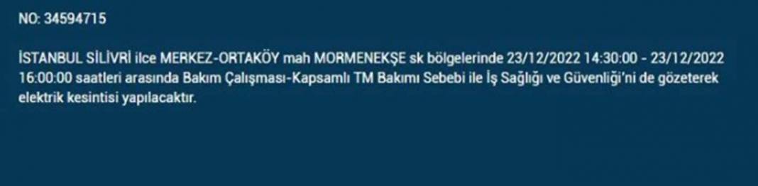 İstanbullular dikkat, elektrikleriniz kesilecek! İşte BEDAŞ'ın yarınki elektrik kesintisi için uyardığı ilçe ve mahalleler... 21