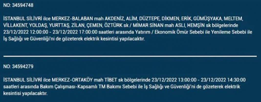 İstanbullular dikkat, elektrikleriniz kesilecek! İşte BEDAŞ'ın yarınki elektrik kesintisi için uyardığı ilçe ve mahalleler... 26