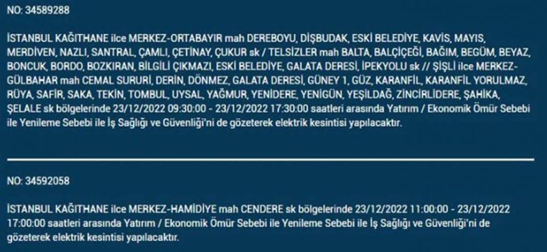 İstanbullular dikkat, elektrikleriniz kesilecek! İşte BEDAŞ'ın yarınki elektrik kesintisi için uyardığı ilçe ve mahalleler... 5