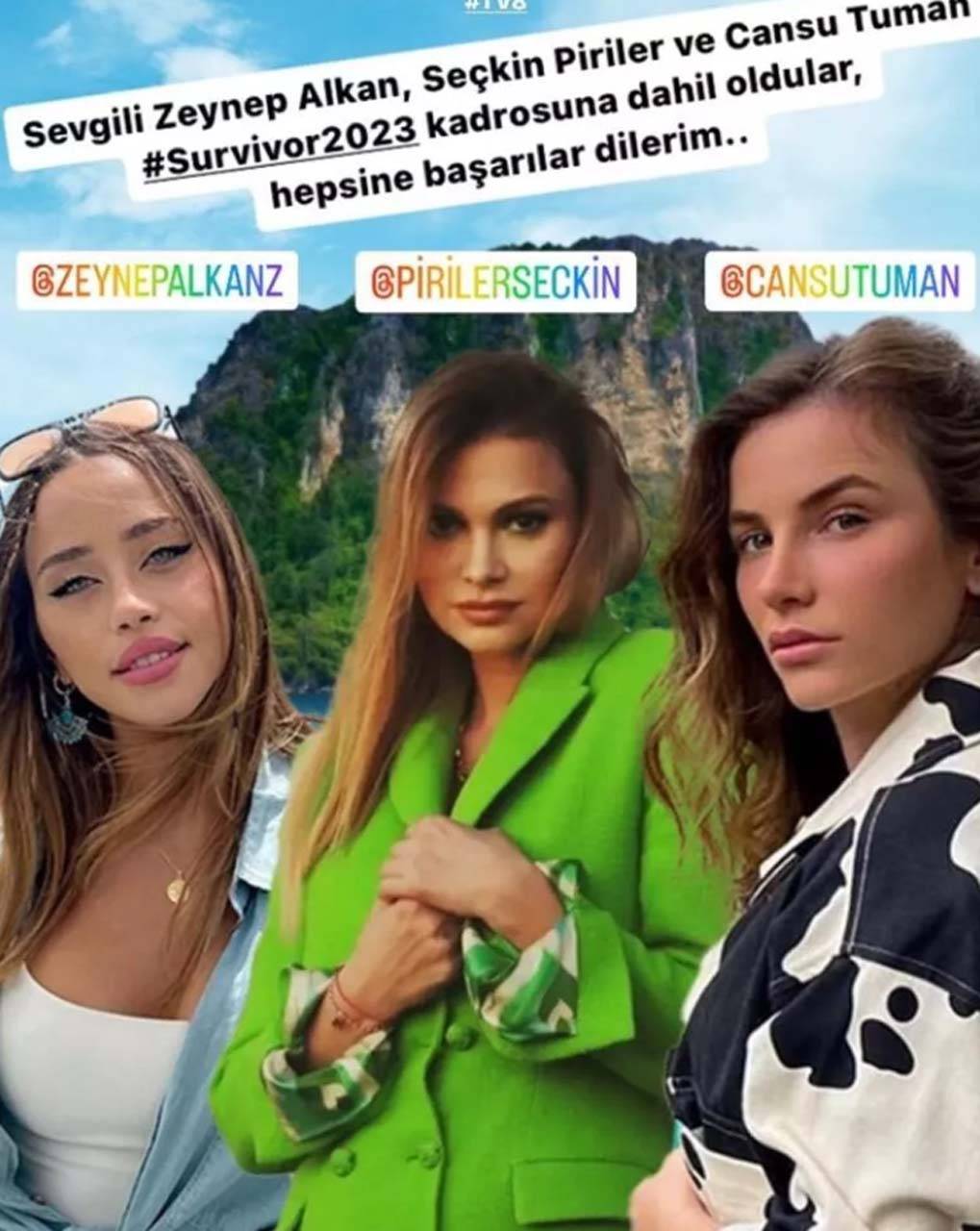 Acun Ilıcalı bombaları patlattı! Survivor 2023'e katılacak 3 kadın yarışmacı belli oldu! 3