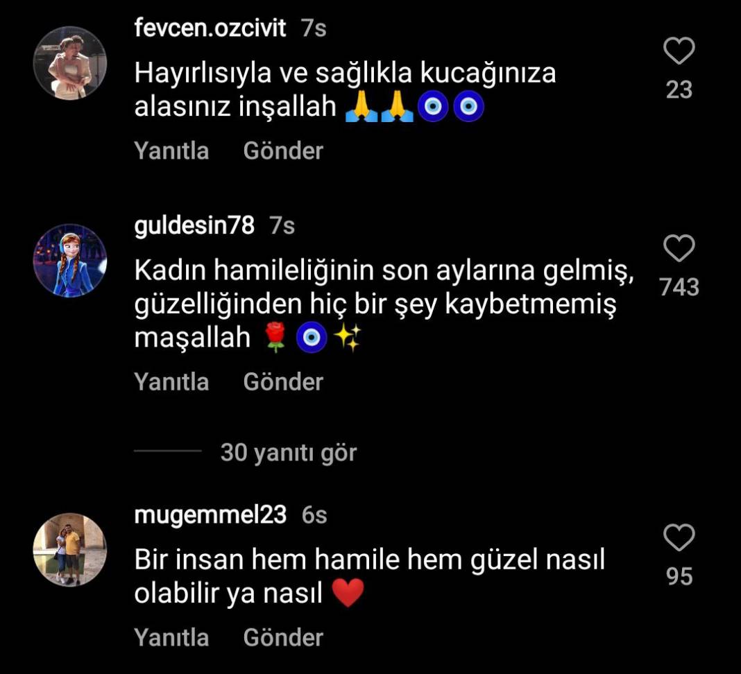 Çiçeği burnunda Fahriye Evcen'in hamilelik pozu yeri göğü inletti! Güzelliğiyle kendine hayran bıraktı! "Bir insan hem hamile hem güzel nasıl olabilir?" 7