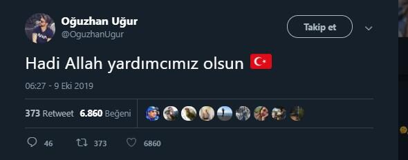 Ünlülerden Türk askerine destek! İşte ünlü isimlerin 'Barış Pınarı Harekatı' paylaşımları 6