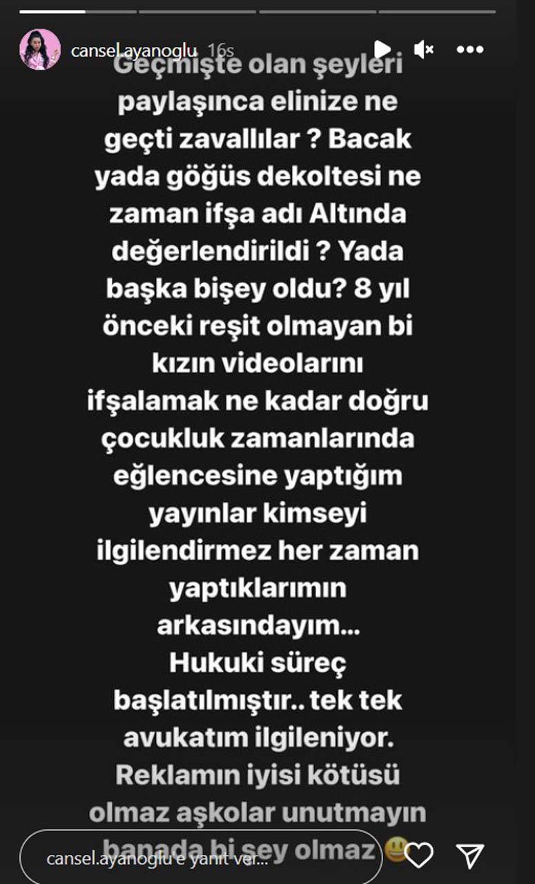 Eski görüntüleri ortaya çıkmıştı! Kısmetse Olur Cansel'den sert açıklama:" Geçmişte olan şeyleri paylaşınca elinize ne geçti zavallılar?" 6