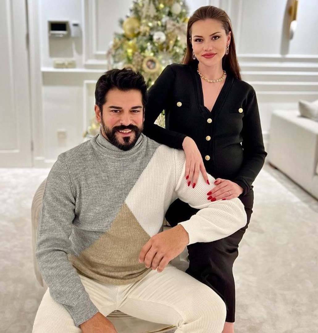 Fahriye Evcen ve Burak Özçivit çiftinden güzel haber! Karan abi oldu 1