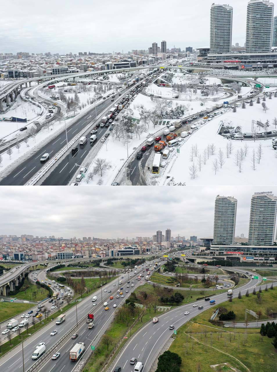 İstanbul'da en kurak kış ayı yaşanıyor! Geçmiş yıllara ait kar manzaraları herkesi üzdü! 13