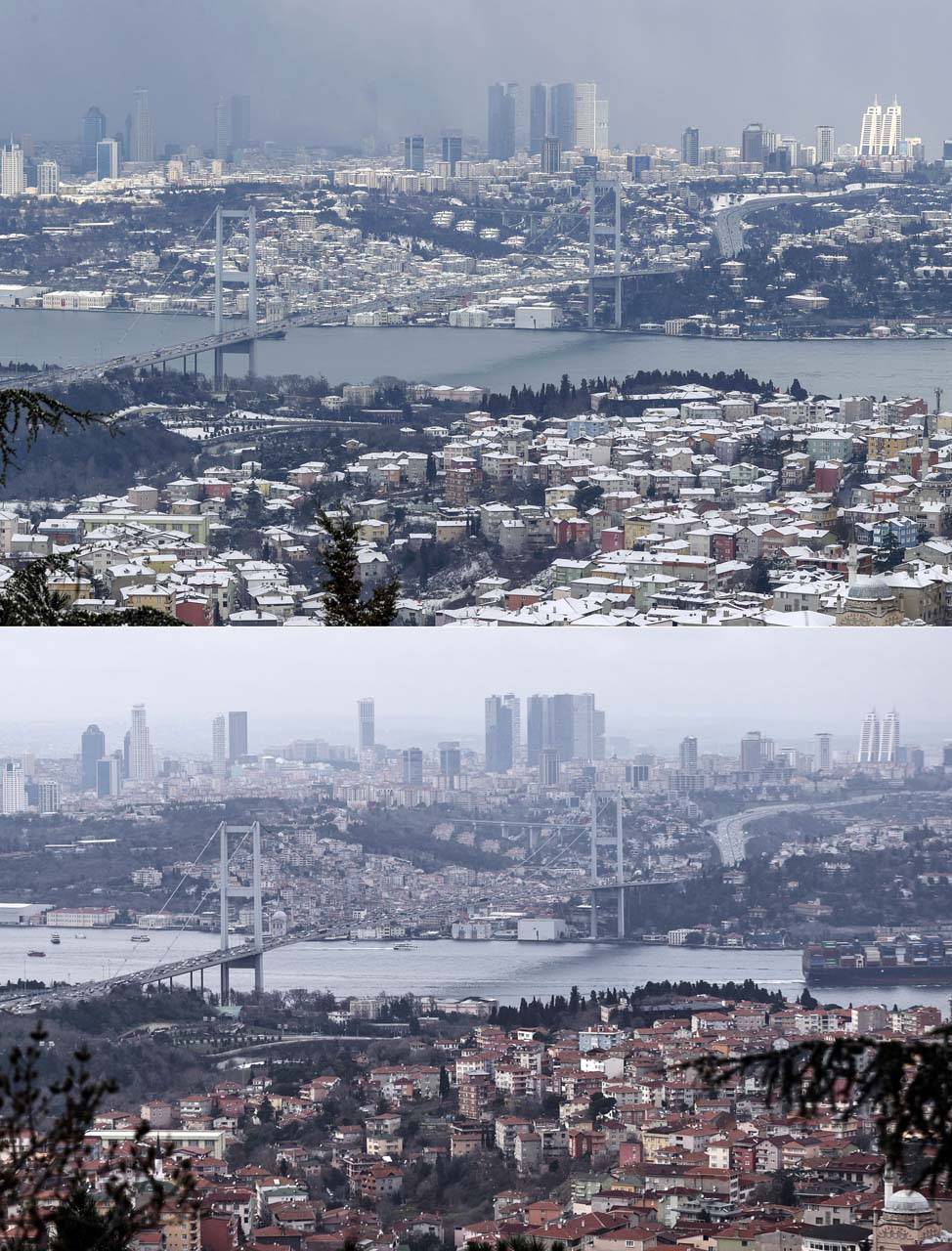 İstanbul'da en kurak kış ayı yaşanıyor! Geçmiş yıllara ait kar manzaraları herkesi üzdü! 14