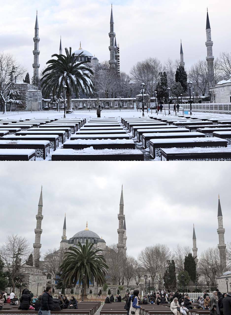 İstanbul'da en kurak kış ayı yaşanıyor! Geçmiş yıllara ait kar manzaraları herkesi üzdü! 16