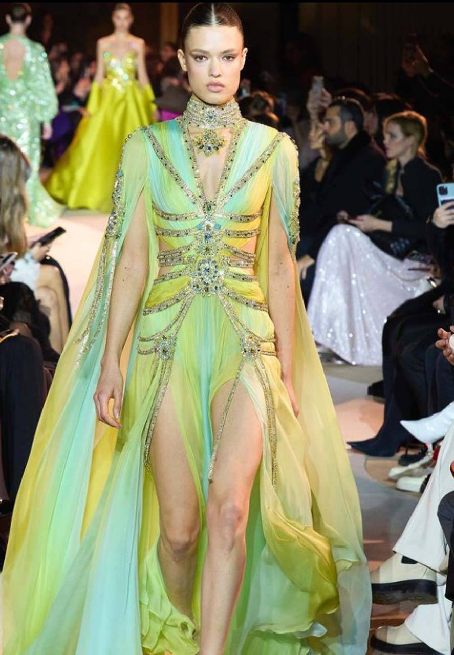 Yılın çok konuşulacak defilesi Zuhair Murad'dan geldi! Paris Haute Couture podyumları yıkıldı! 19