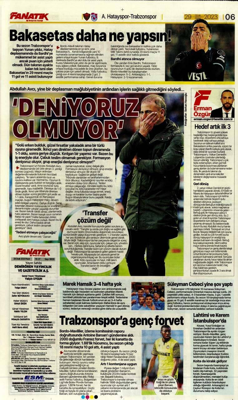 Sporun manşetleri 29 Ocak 2023 Pazar | Galatasaray, Giresun'u da devirdi, seriye devam etti 25