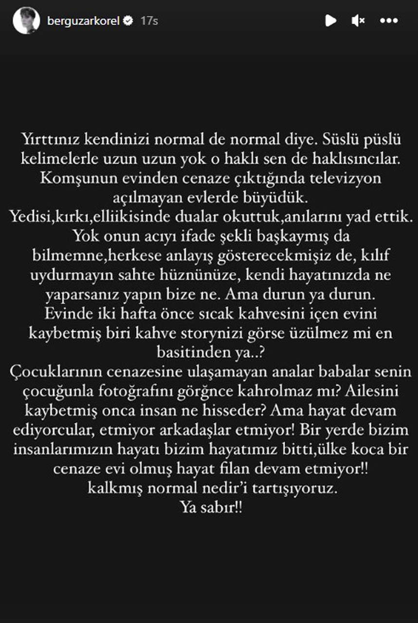 Bergüzar Korel'in sabrı taştı! Normalleşenlere açtı ağzını yumdu gözünü: "İki yüzlülüğünüz midemi bulandırıyor" 4