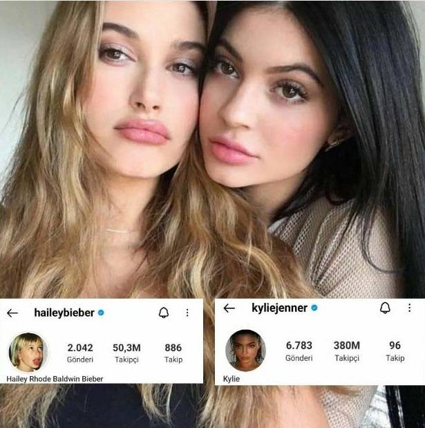 Neler oldu neler! Hailey Bieber Kylie Jenner ve Selena Gomez arasındaki gerginlik büyüyor! Fanlar Kylie ürünlerini çöpe atıyor! 4