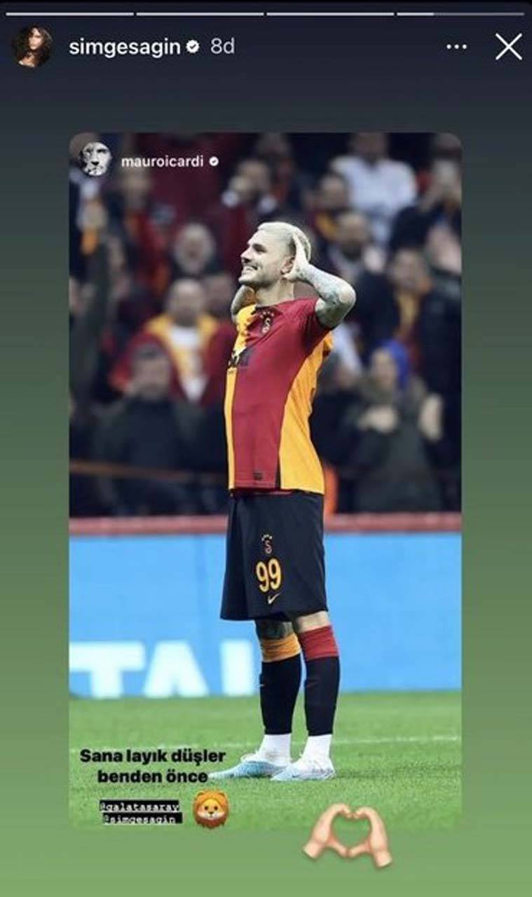 Galatasaraylı futbolcu Icardi'den "Aşkın Olayım" paylaşımı! Simge Sağın ile yeni bir aşk mı doğuyor? 6