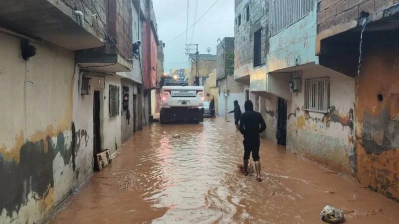 Adıyaman ve Şanlıurfa depremden sonra sel felaketine teslim oldu! İşte bölgeden görüntüler 3