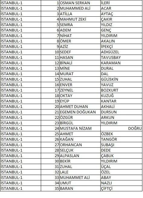 Memleket Partisi milletvekili aday listesi belli oldu, il il memleket Partisi aday listesi 37