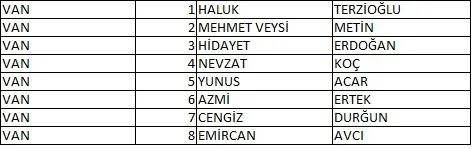 Memleket Partisi milletvekili aday listesi belli oldu, il il memleket Partisi aday listesi 71