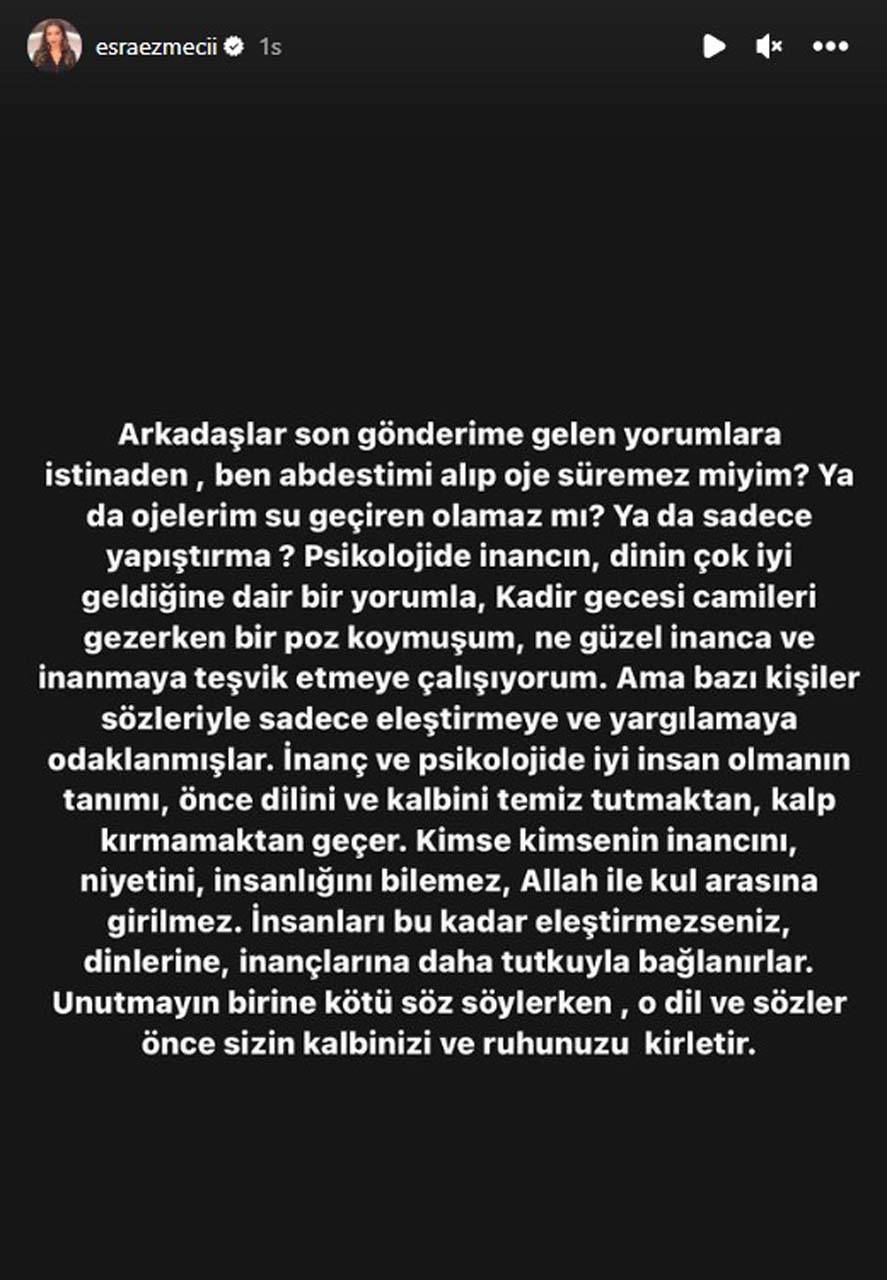 Ünlü psikolog Esra Ezmeci tesettüre girip dua etti! Ojeli tırnakları sosyal medya kullanıcılarının hedefi olunca çileden çıktı! 6